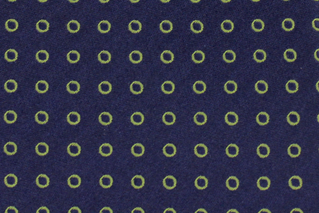 100% Silk XL Tie with Circle Pattern for Big and Tall Men