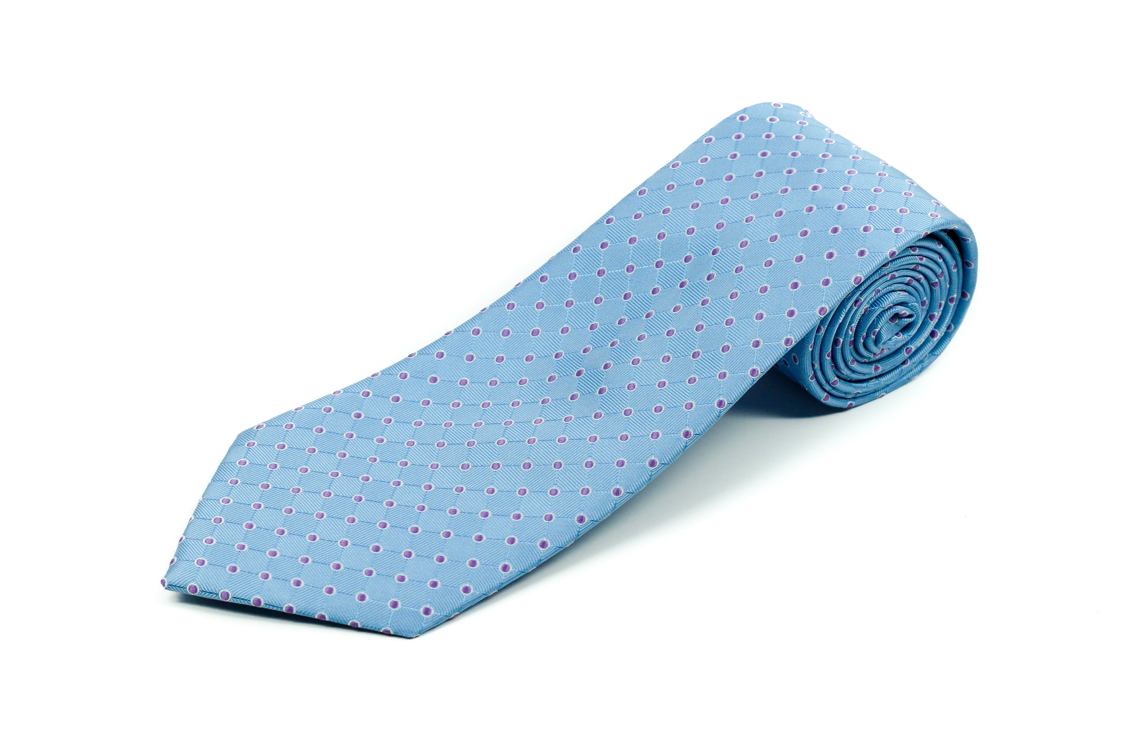 100% Silk XL Polka Dot Tie for Big and Tall Men