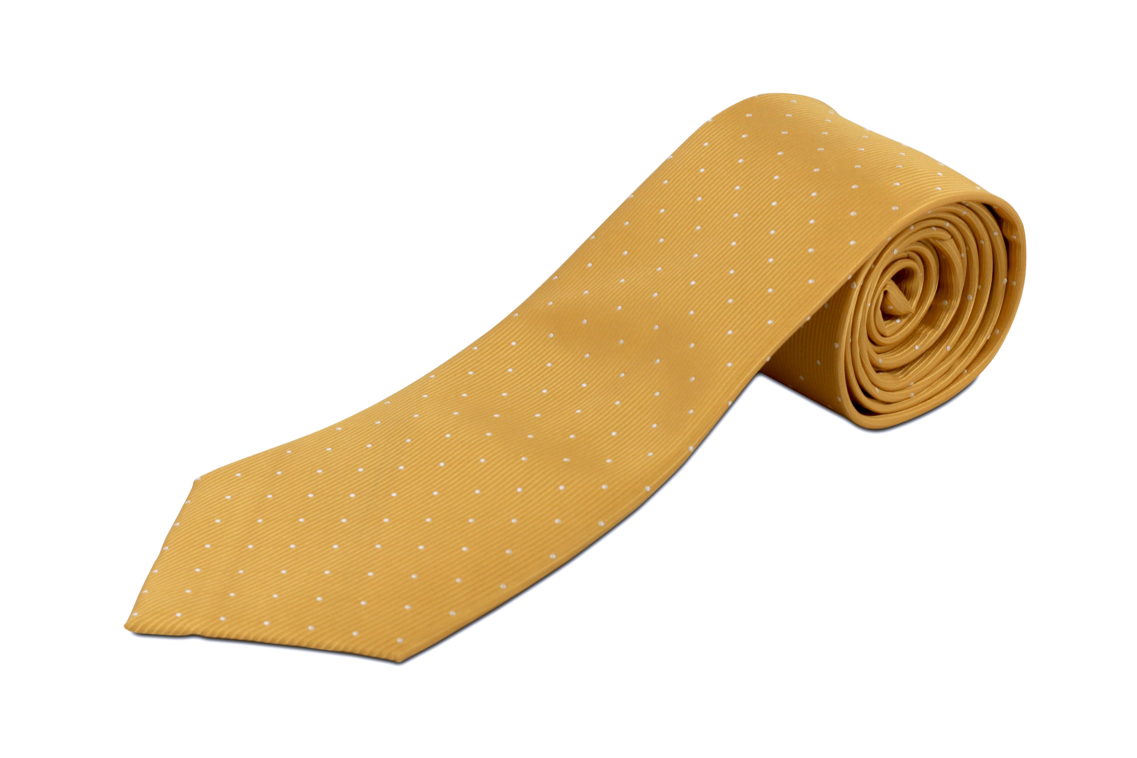 100% Silk Extra Long Tie with Dots for Big and Tall Men