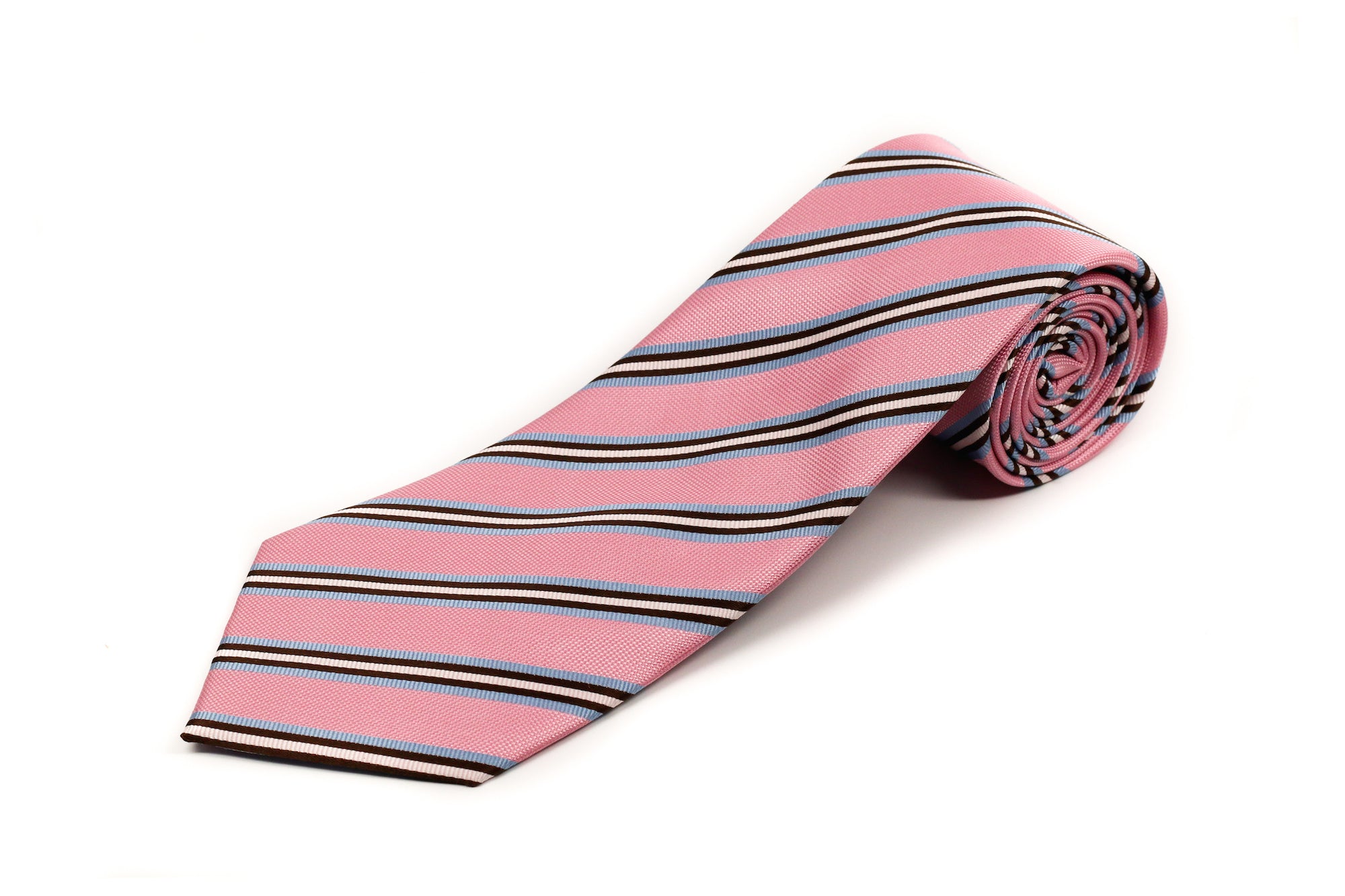 100% Silk Extra Long Striped Tie for Big and Tall Men