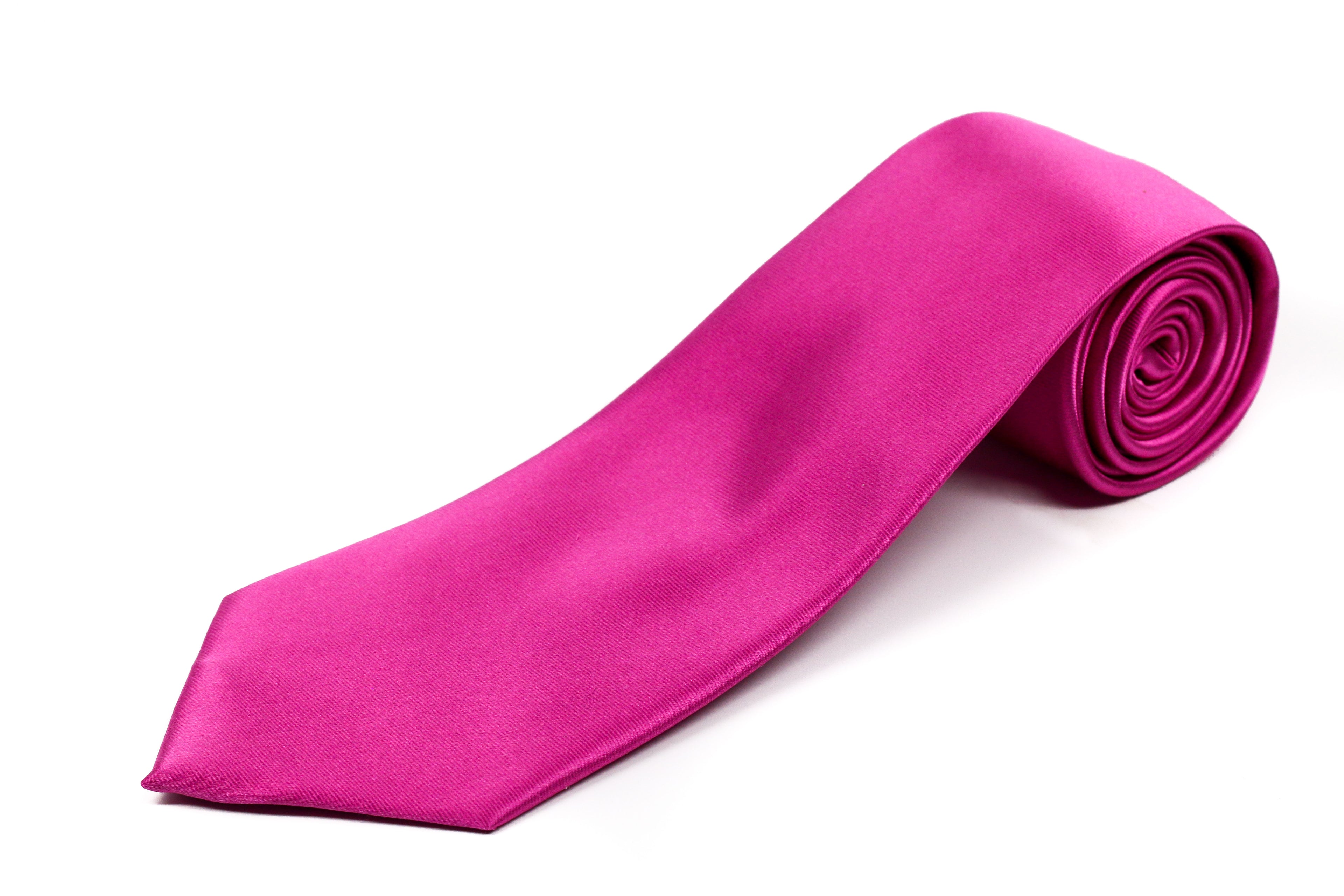 100% Silk Extra Long Solid Tie for Big and Tall Men