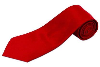 XL Red Scarlet Silk Necktie