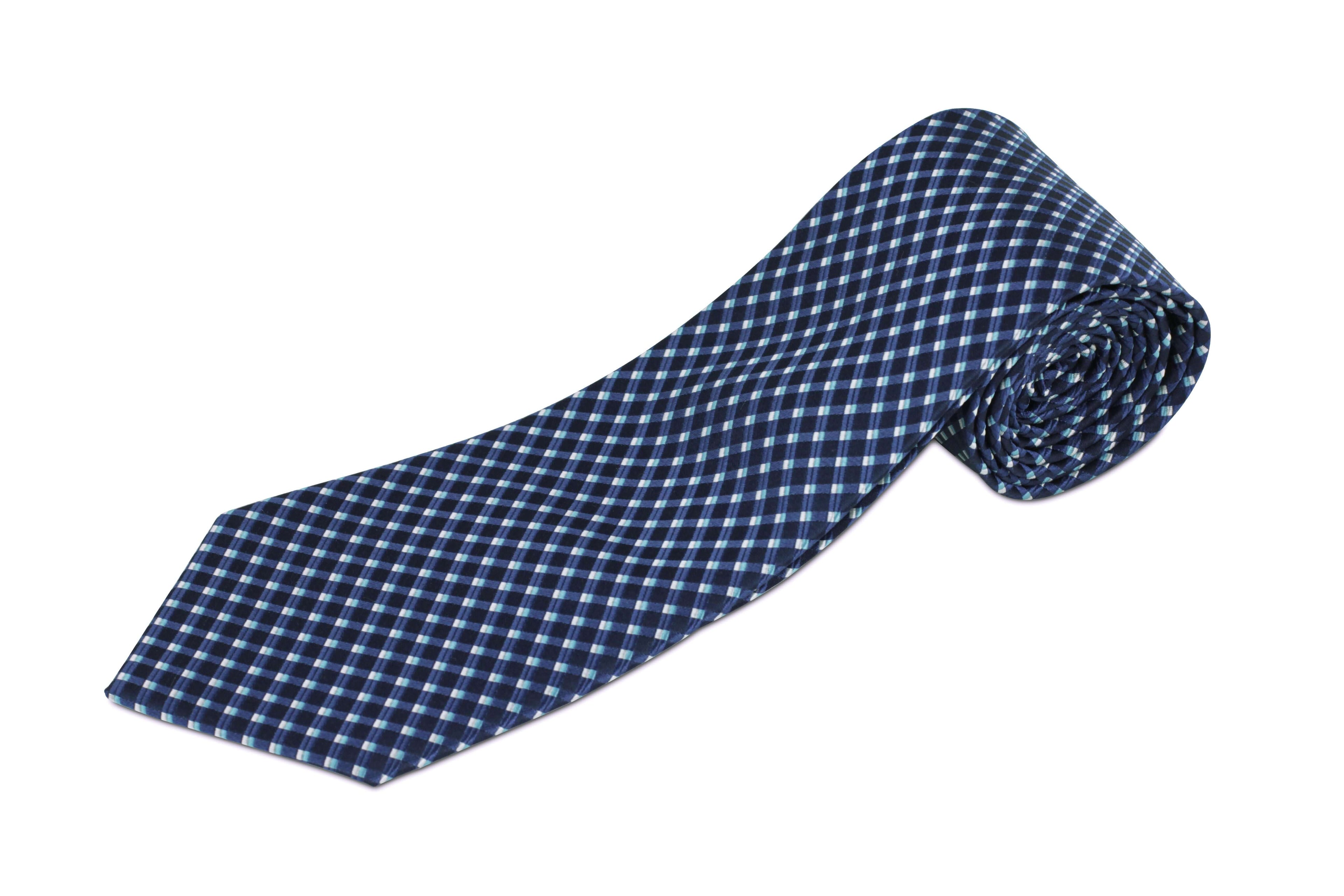 100% Silk Extra Long Tie with Waffle Pattern for Big and Tall Men