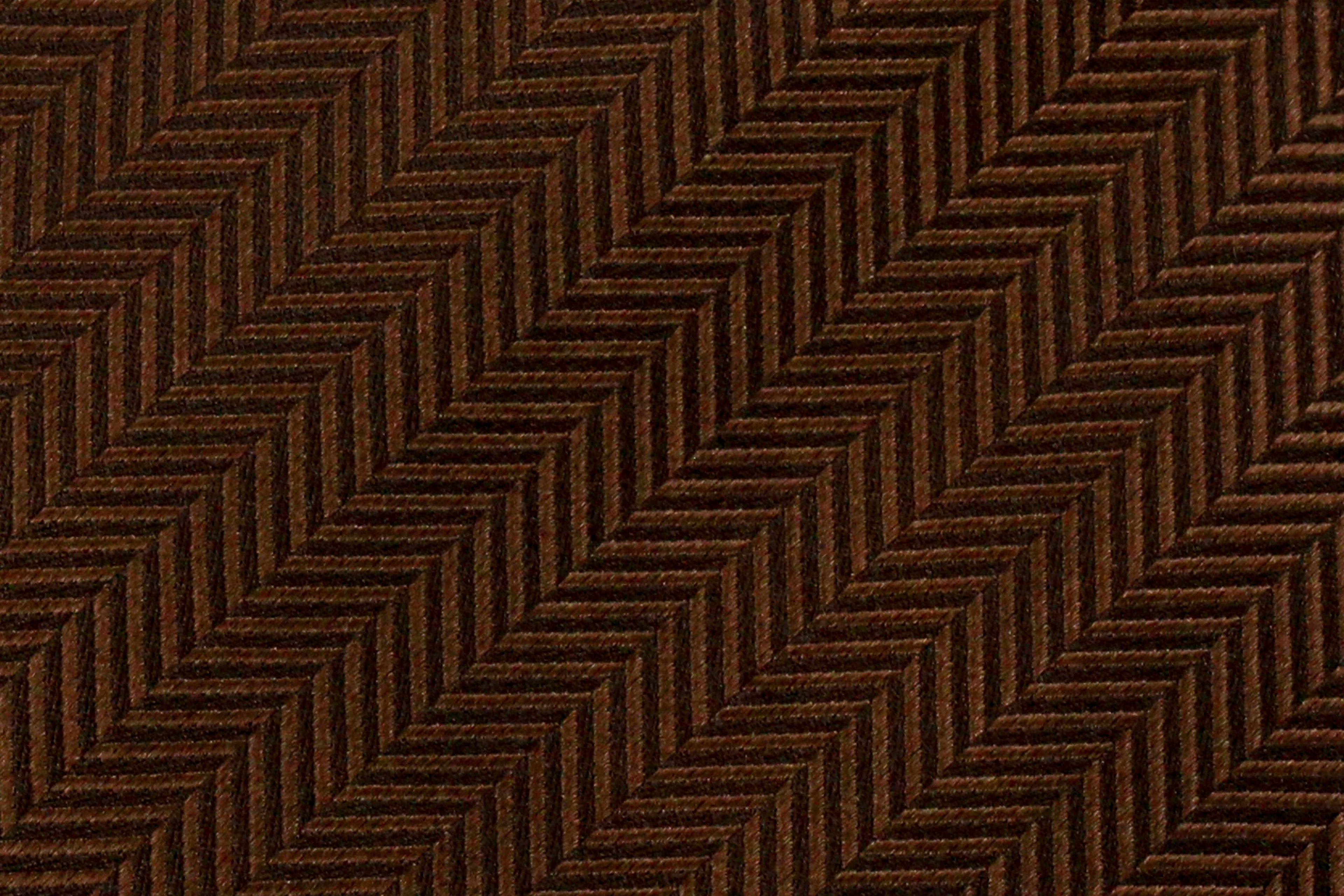 brown silk herringbone pattern detail