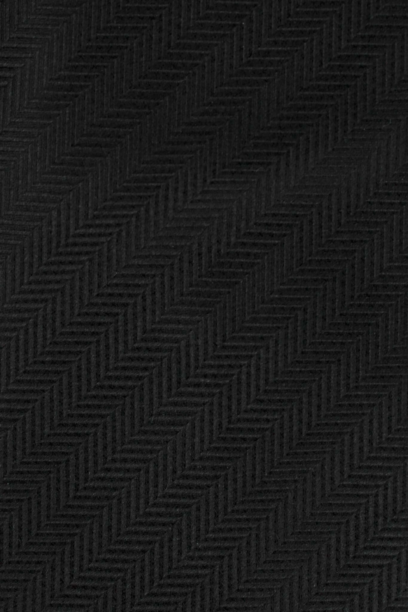 black silk herringbone fabric detail