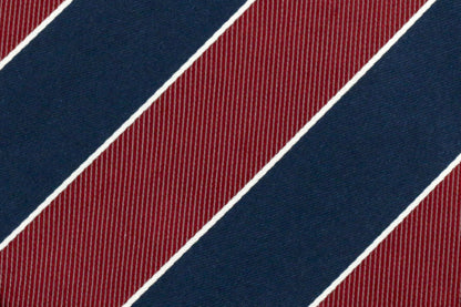 100% Silk Extra Long Tie with Shiny Wide Stripes for Big and Tall Men