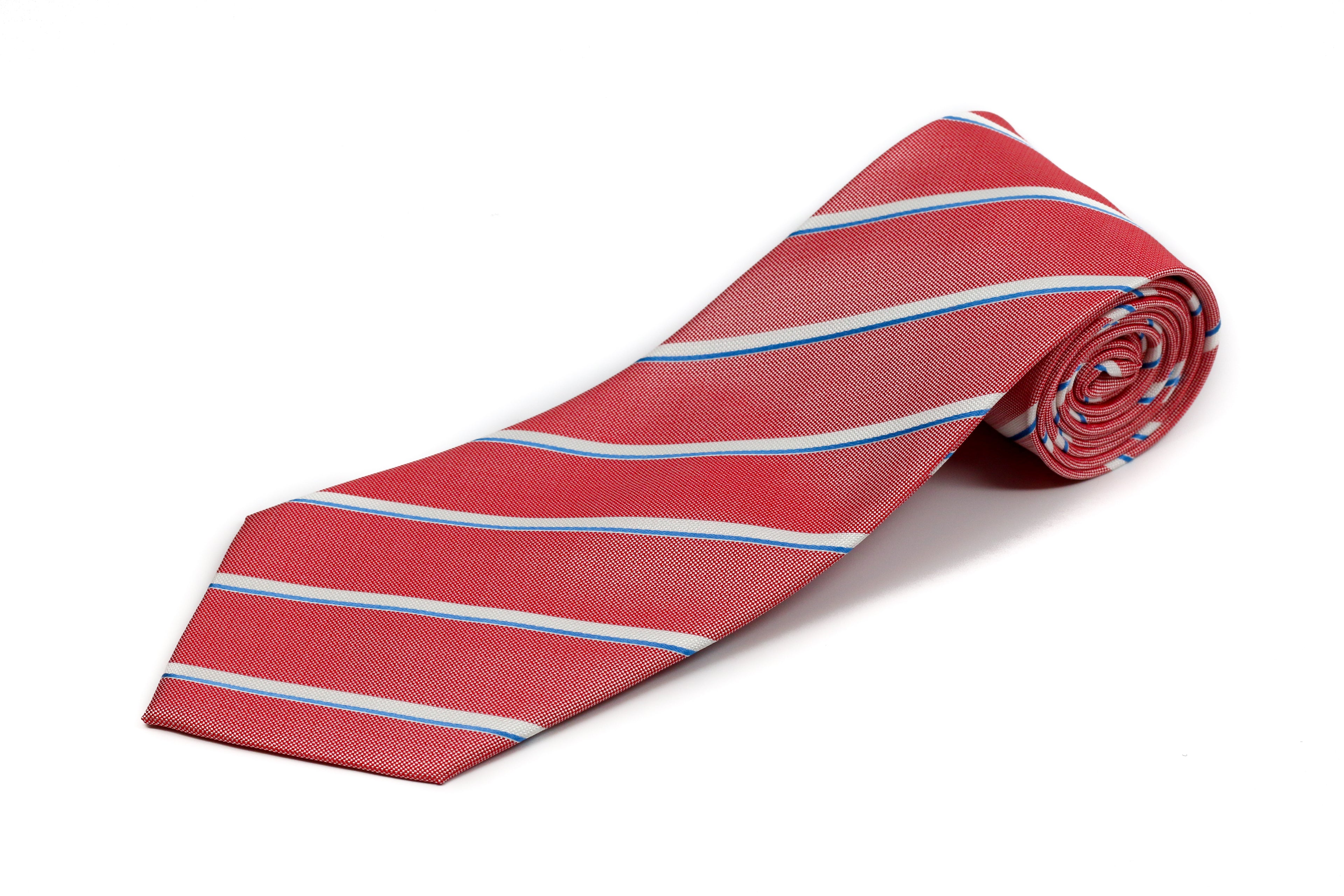 100% Silk Extra Long Pastel Striped Tie for Big and Tall Men