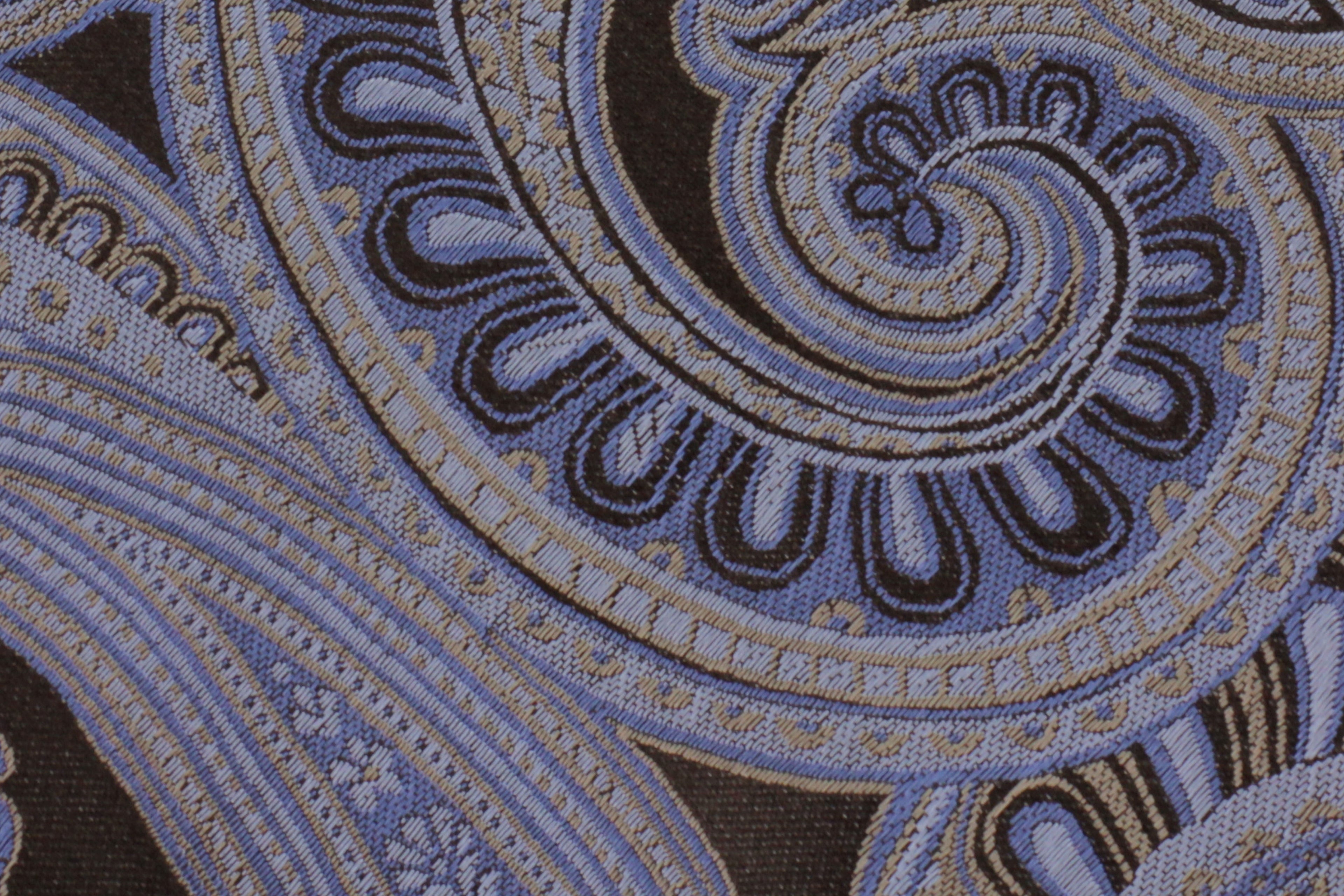 100% Silk XL Tie with Paisley Pattern for Big and Tall Men
