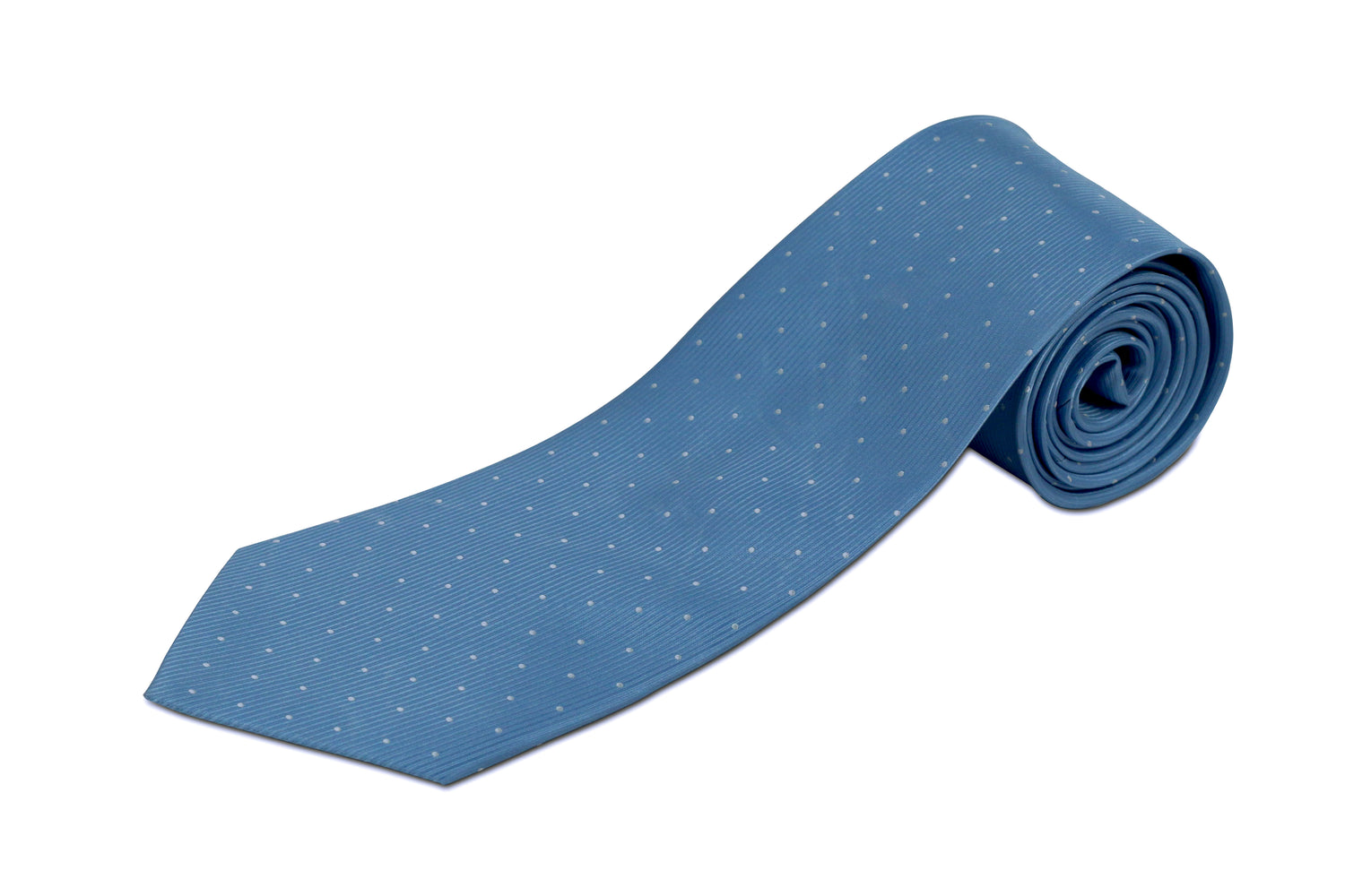 100% Silk Extra Long Tie with Dots for Big and Tall Men