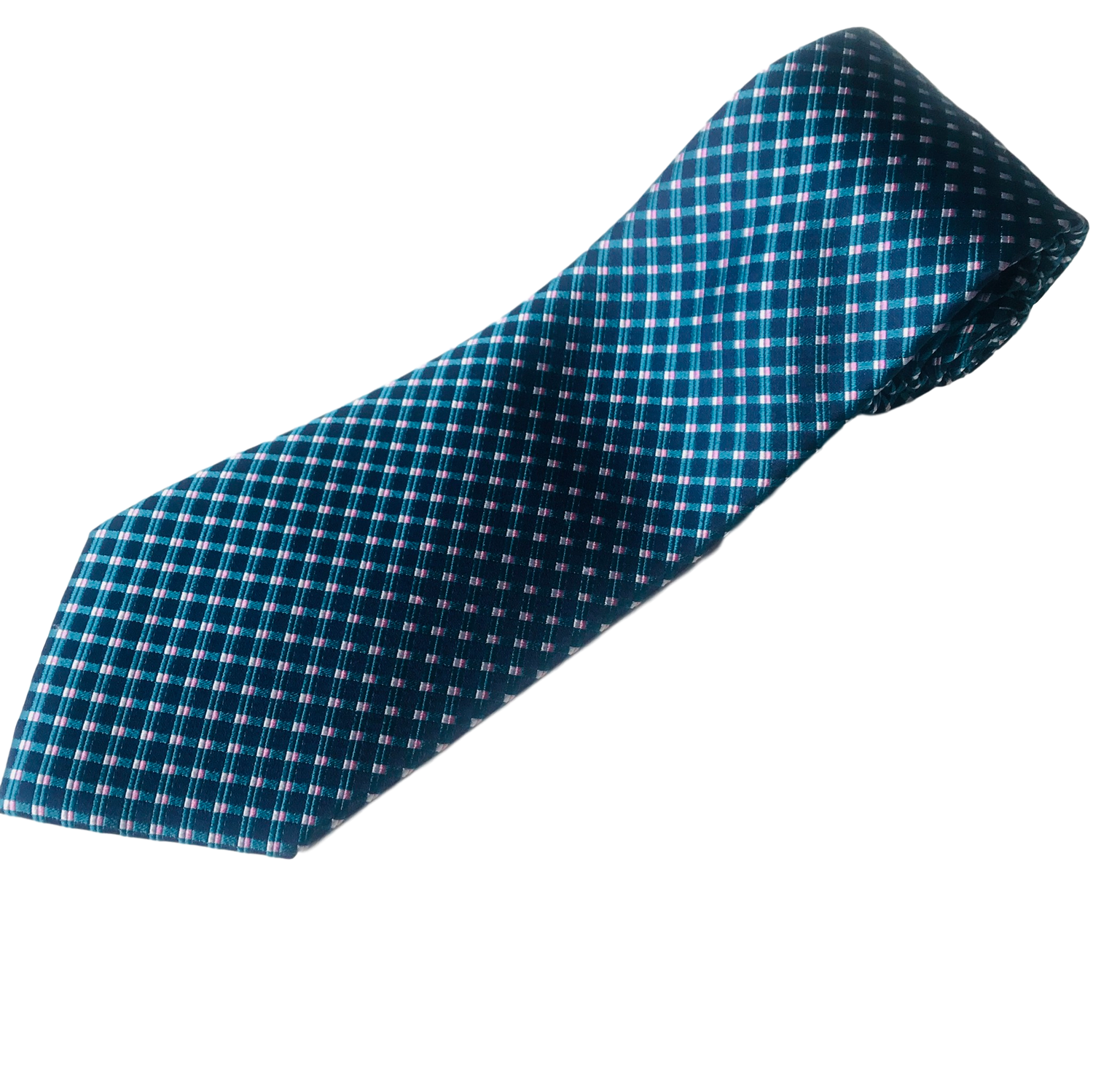 100% Silk Extra Long Tie with Waffle Pattern for Big and Tall Men