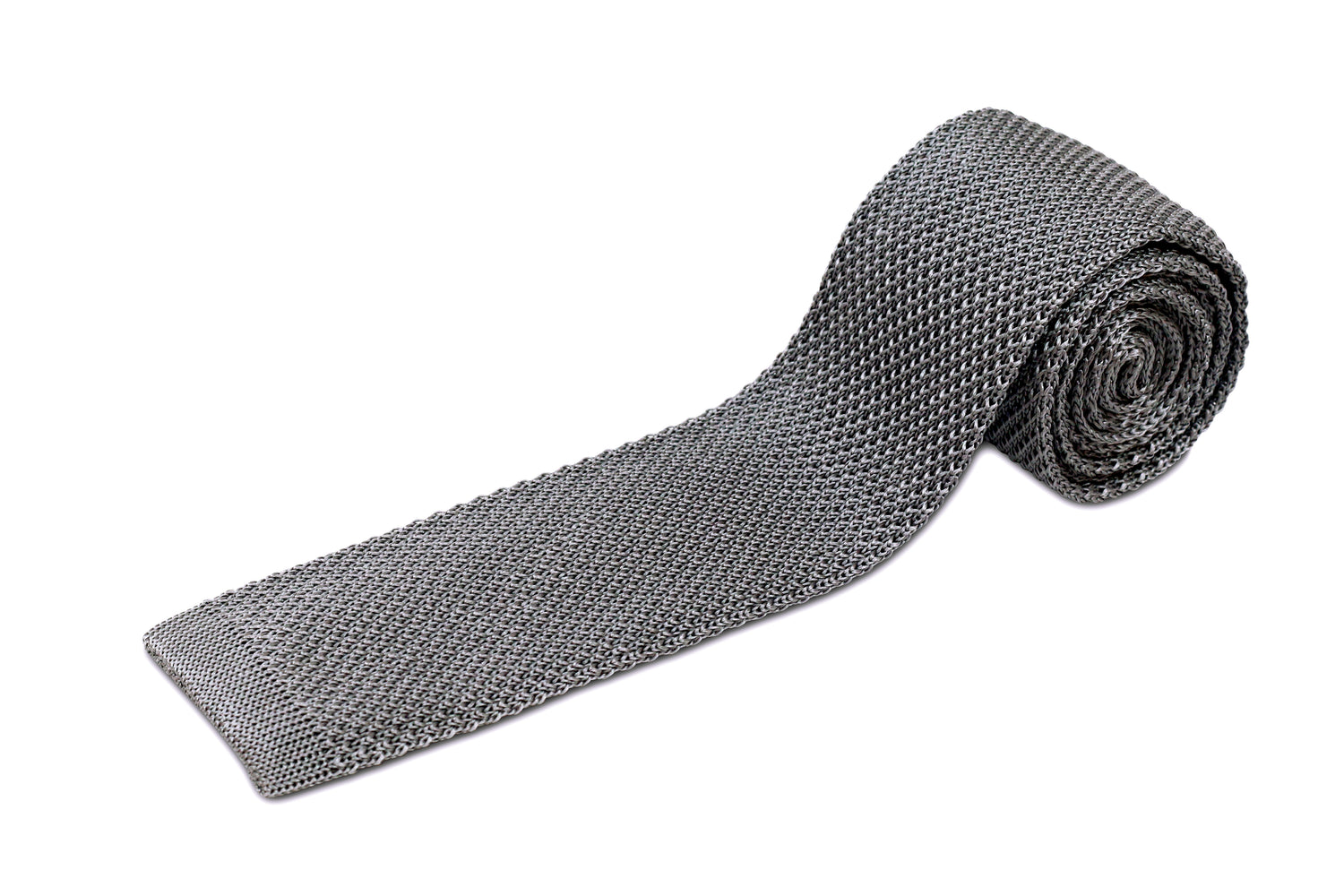100% Silk XL Skinny Knit Tie for Big and Tall Men