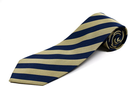100% Silk Extra Long Striped Necktie for Tall Men | 63&quot; Long 3.75&quot; Wide