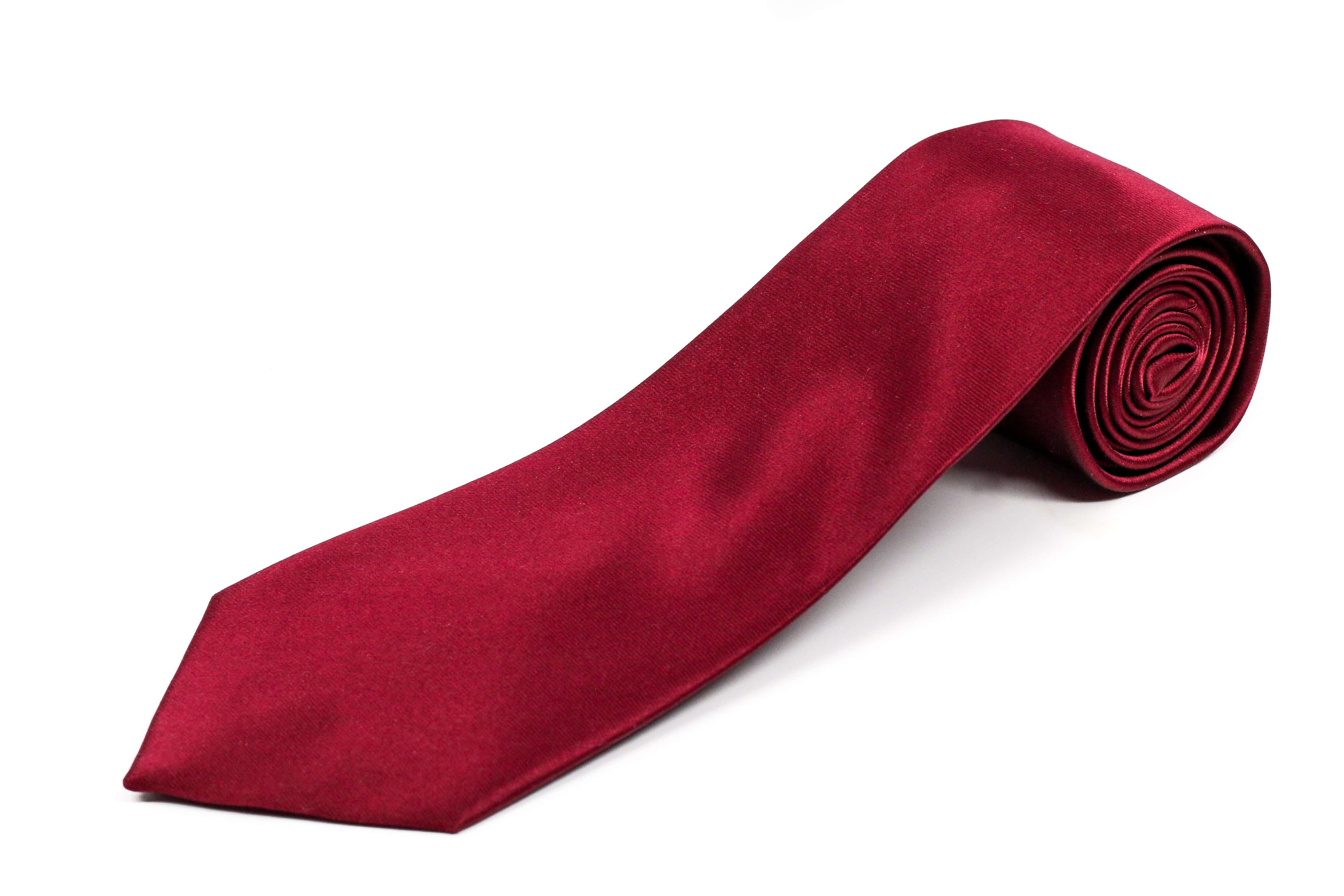 100% Silk Extra Long Solid Tie for Big and Tall Men - Skinny Modern Width