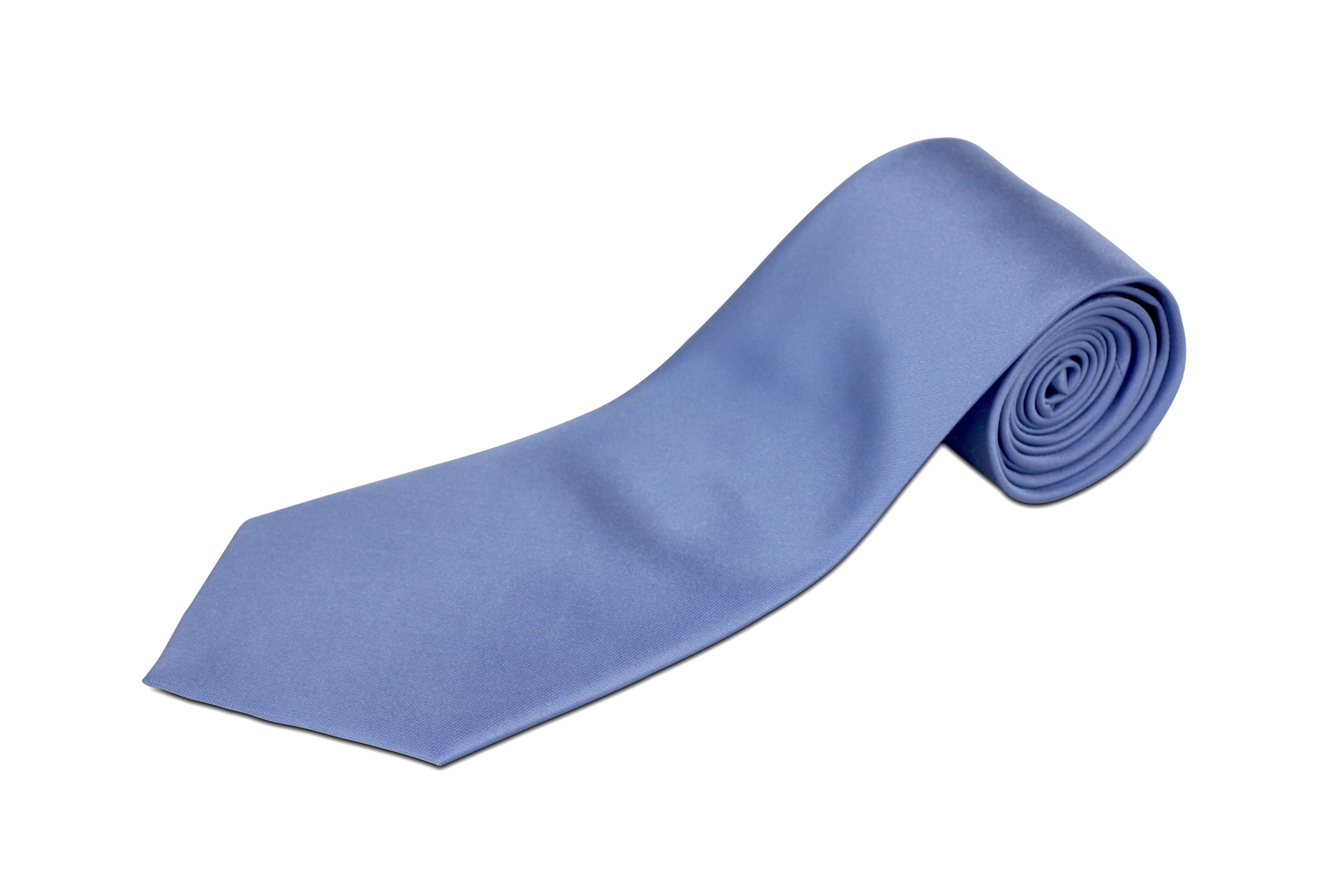 Skinny XL Dusty Baby Blue Necktie for Tall Men