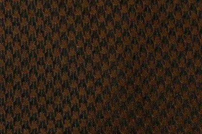 brown houndstooth silk fabric detail zoom shot