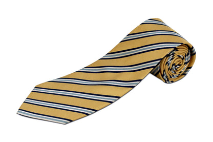 Yellow Striped XL Necktie