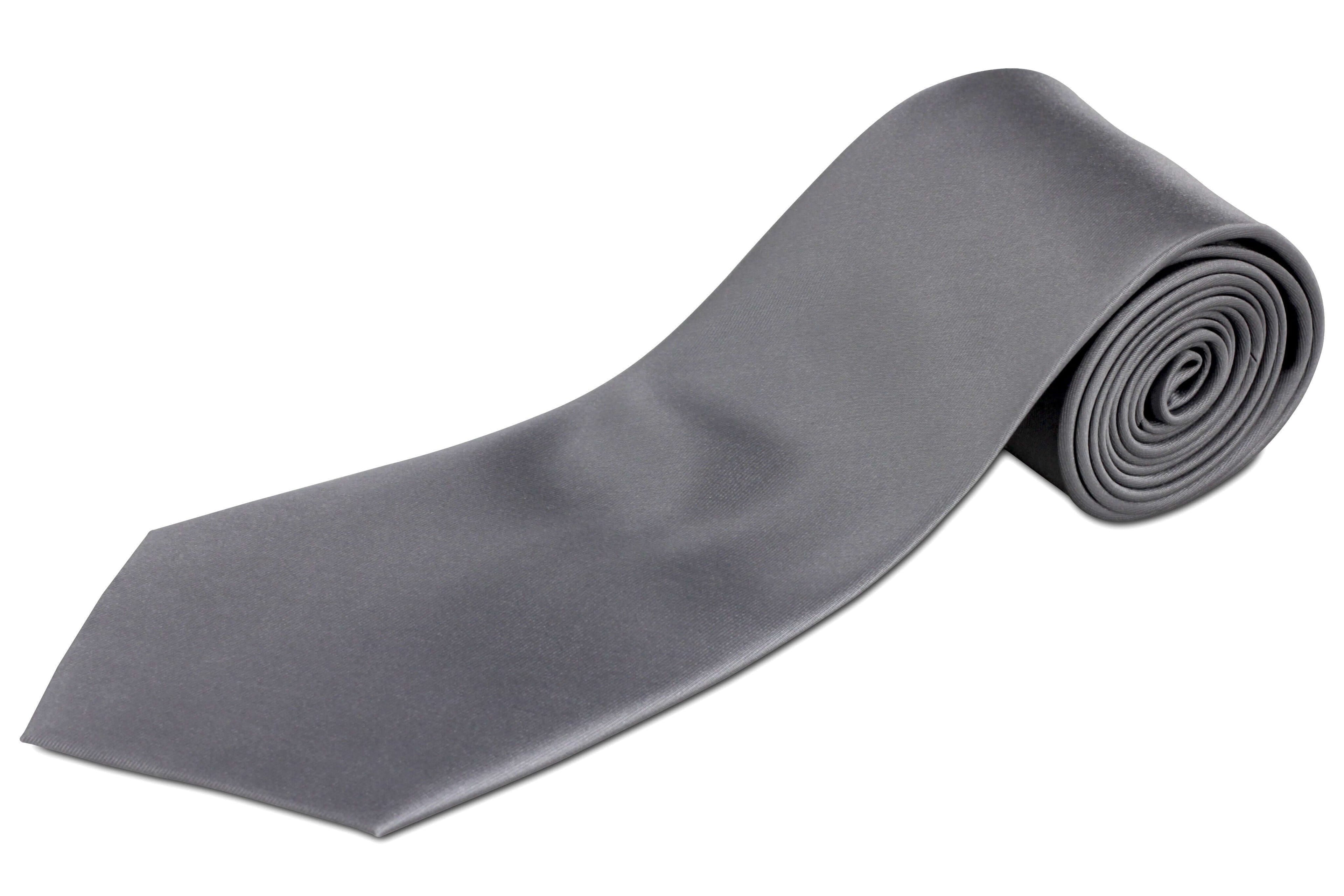 100% Silk Extra Long Solid Tie for Big and Tall Men - Skinny Modern Width