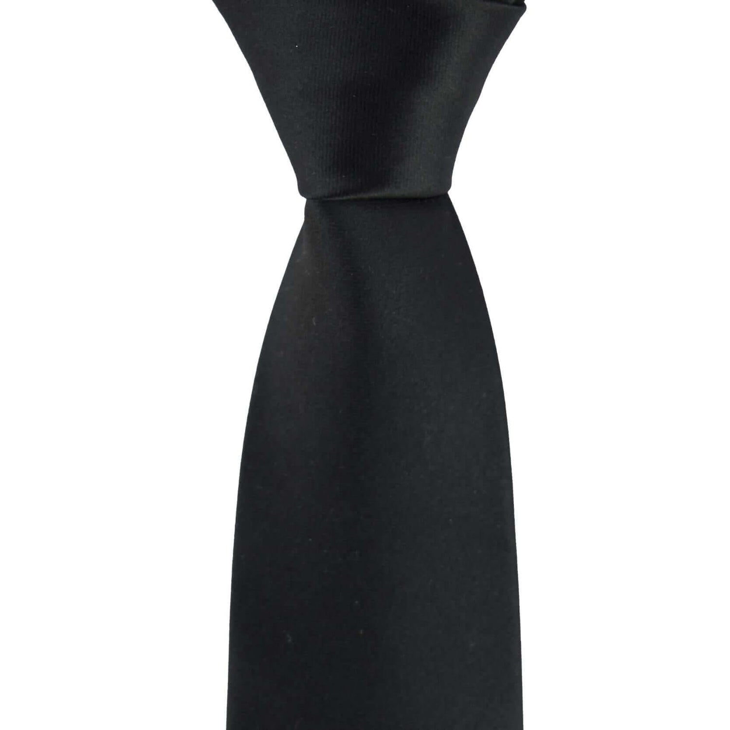 100% Silk Extra Long Solid Tie for Big and Tall Men - Skinny Modern Width