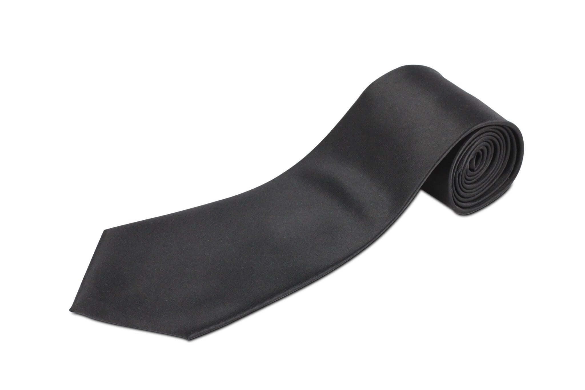 Silk Extra Long Black Tie for Tall Men
