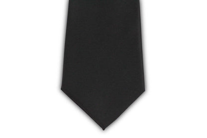Extra Long Ties - 100% Silk Extra Long Solid Black Tie